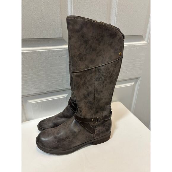 Natural Soul by Naturalizer Women’s Tall Brown Riding Boots Size 7.5M - Picture 4 of 12